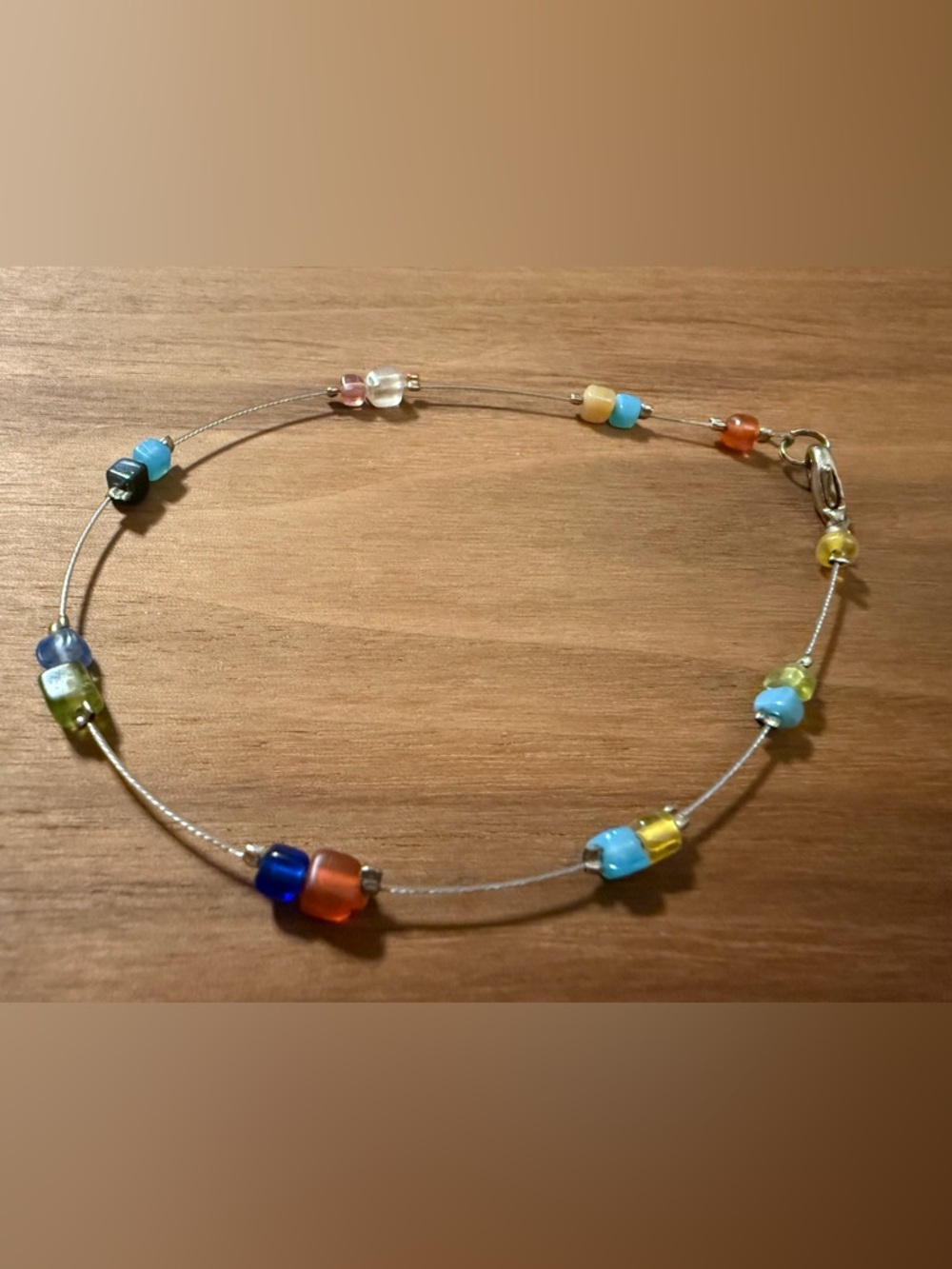 Multicolor Glass Bead Women's Anklet